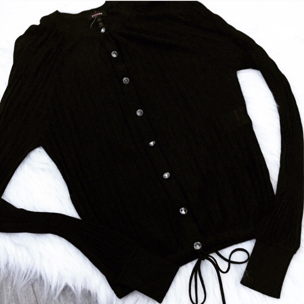 ESCADA Stunning Crystal Button Cardigan Jacket